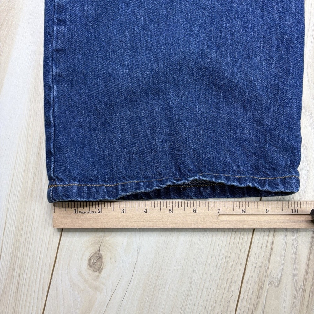 SÉZANE Baggy Denim Cargo Jeans Women's Size 46 34x33 Blue Pockets - Picture 9 of 14